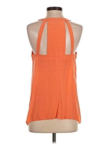 BCBGMAXAZRIA Sleeveless Silk Top (view 2)