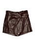 Alya Metallic Brown Shorts Size M - photo 1