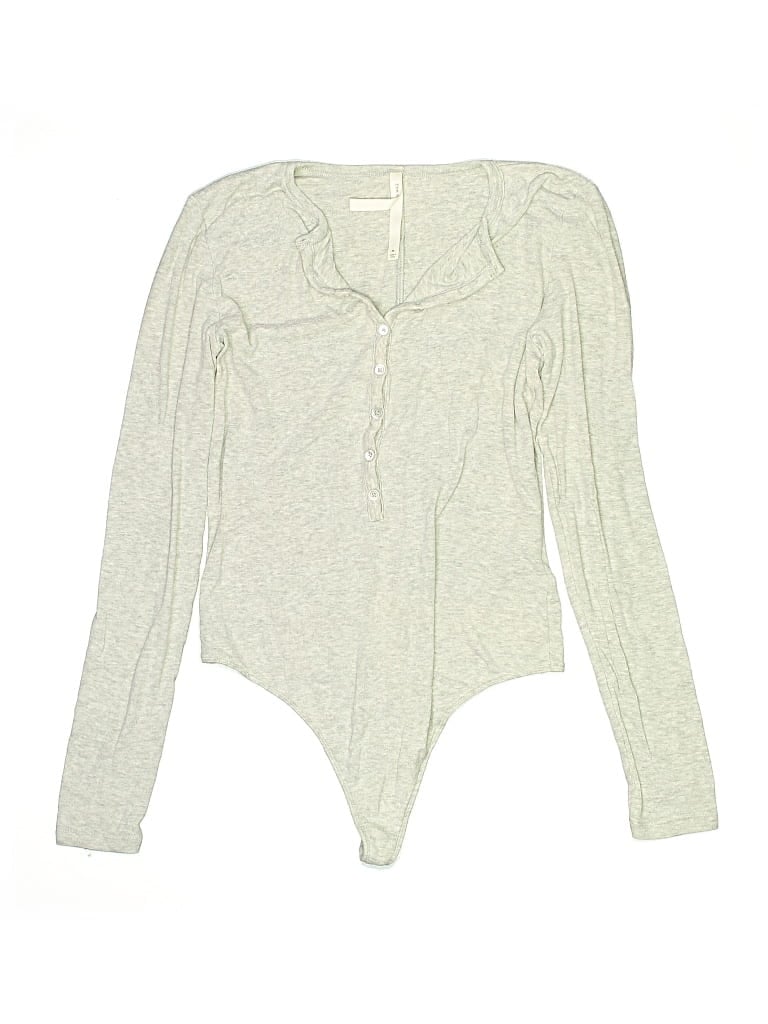 Pre-owned The Group By Babaton Bodysuit In Gray