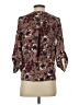 West Kei 100% Polyester Brown 3/4 Sleeve Blouse Size XS - photo 2