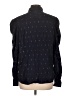Gap Polka Dots Silver Black Long Sleeve Blouse Size L - photo 2
