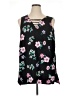 Lane Bryant 100% Polyester Black Sleeveless Blouse Size 16 - photo 1