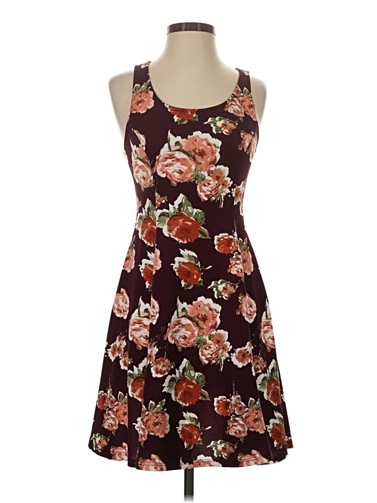 Pre-owned French Grey Casual Dress In Brown