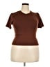 A New Day Brown Short Sleeve Turtleneck Size XXL - photo 1