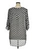 Worthington 100% Polyester Houndstooth Black 3/4 Sleeve Blouse Size 1X - photo 2
