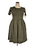 Lularoe Chevron-herringbone Gray Casual Dress Size 22 - 24 - photo 1