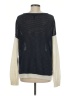 Aqua Color Block Blue Pullover Sweater Size M - photo 2