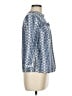 Boden 100% Cotton Blue 3/4 Sleeve Blouse Size 8 - photo 4