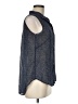 H&M Polka Dots Blue Sleeveless Button-Down Shirt Size 6 - photo 4