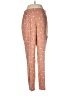 J.Crew 100% Polyester Print Pink Casual Pants Size 8 - photo 1