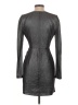 BCBGMAXAZRIA Metallic Silver Cocktail Dress Size 2 - photo 2