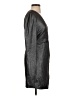 BCBGMAXAZRIA Metallic Silver Cocktail Dress Size 2 - photo 4