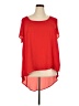 Torrid 100% Polyester Red Short Sleeve Blouse Size 2X Plus (2) - photo 1