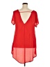 Torrid 100% Polyester Red Short Sleeve Blouse Size 2X Plus (2) - photo 2