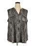 Cocomo Gray Sleeveless Blouse Size 3X - photo 1