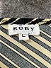Ruby Stripes Brown Cocktail Dress Size L - photo 7