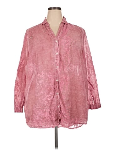 Coldwater Creek 3/4 Sleeve Button-Down Shirt (view 1)