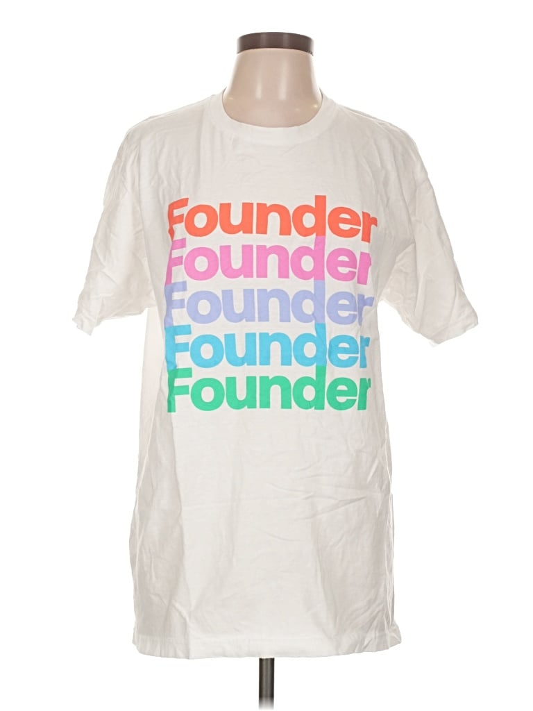 Pre-owned Tultex Short Sleeve T-shirt In Ivory