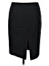 Express Design Studio Solid Black Formal Skirt Size 8 - photo 2
