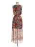 En Focus Studio 100% Polyester Print Brown Casual Dress Size 6 - photo 2