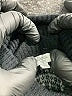 Bela NYC Color Block Gray Turtleneck Sweater Size M - photo 7
