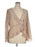 Lulus Tan Long Sleeve Blouse Size XL - photo 1