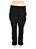 Rafaella Solid Black Active Pants Size 2X - photo 1