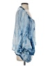 Elan 100% Rayon Blue 3/4 Sleeve Blouse Size S - photo 4