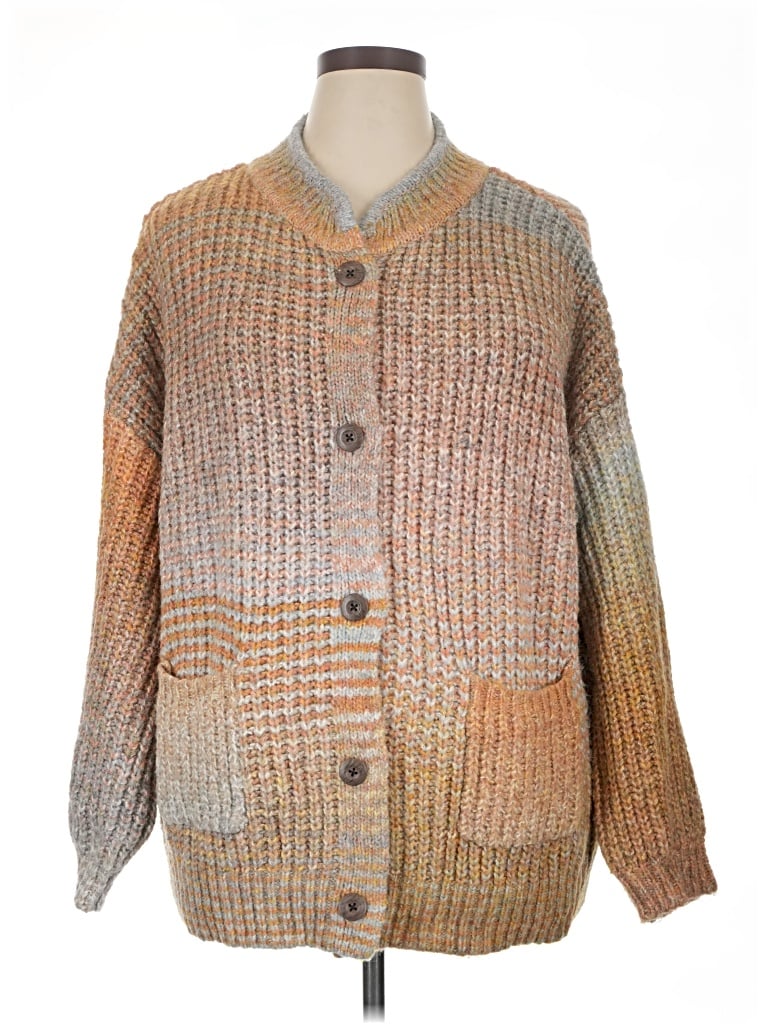 Pre-owned Universal Thread Cardigan Sweater In Tan