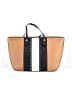 Henri Bendel Stripes Tan Yellow Tote One size - photo 3