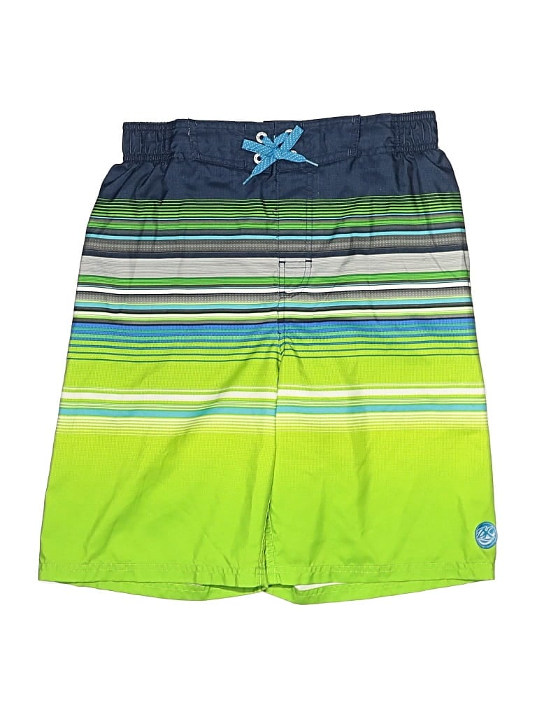 Pre-owned Zeroxposur Kids' Board Shorts In Green