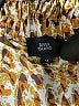 River Island 100% Polyester Animal Print Gold Shorts Size 14 - photo 3