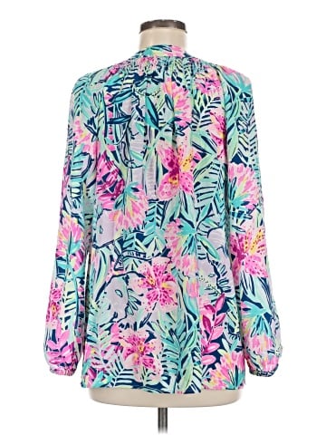 Lilly Pulitzer Long Sleeve Silk Top (view 2)
