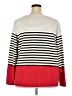 Talbots 100% Cotton Stripes Red Pullover Sweater Size 3X - photo 2