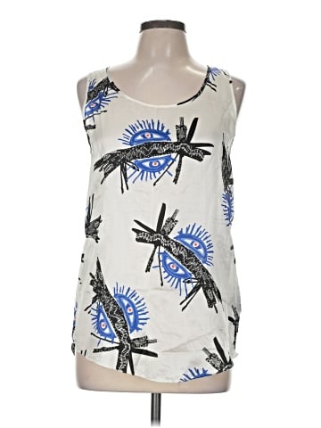 HUGO by HUGO BOSS Sleeveless Silk Top (view 1)
