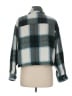 For The Republic 100% Polyester Plaid Teal Jacket Size M - photo 2