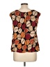 Allison Taylor 100% Polyester Brown Sleeveless Blouse Size L - photo 2