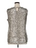 DKNY Silver Sleeveless Blouse Size XL - photo 2