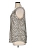 DKNY Silver Sleeveless Blouse Size XL - photo 5