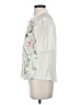 Tiny 100% Rayon Floral Ivory Short Sleeve Blouse Size XS - photo 5