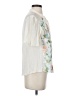 Tiny 100% Rayon Floral Ivory Short Sleeve Blouse Size XS - photo 4