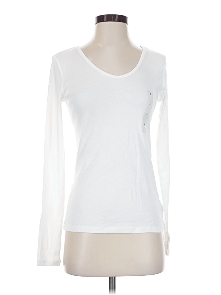 Gap Long Sleeve T-shirt In White