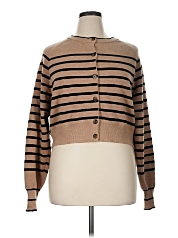 Madewell Raglan-Sleeve Cropped Cardigan in Merino Wool (view 1)