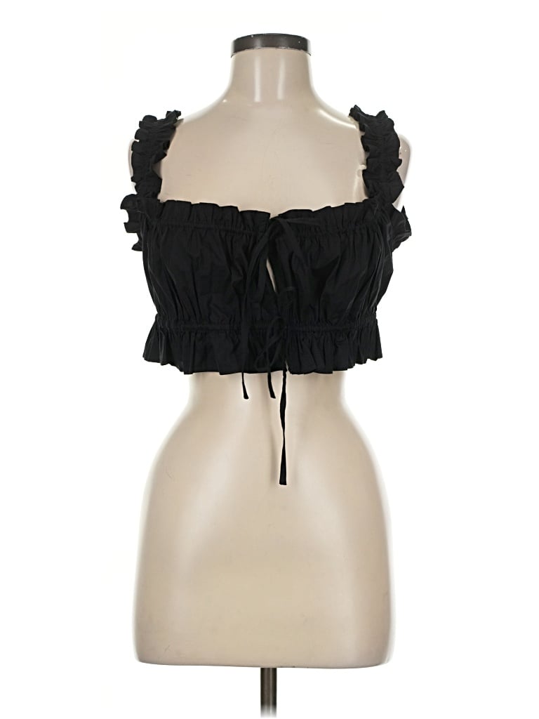 Pre-owned Weworewhat Sleeveless Blouse In Black