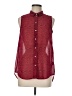 H&M 100% Polyester Paisley Red Sleeveless Blouse Size 6 - photo 1