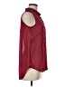 H&M 100% Polyester Paisley Red Sleeveless Blouse Size 6 - photo 4