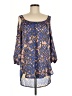 Kokoon Blue 3/4 Sleeve Blouse Size M - photo 1