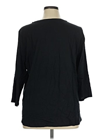 LOGO by Lori Goldstein 3/4 Sleeve Top (view 2)