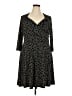 Leota Polka Dots Black Casual Dress Size 2L - photo 1