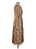 Cal Style 100% Polyester Paisley Brown Casual Dress Size M - photo 4